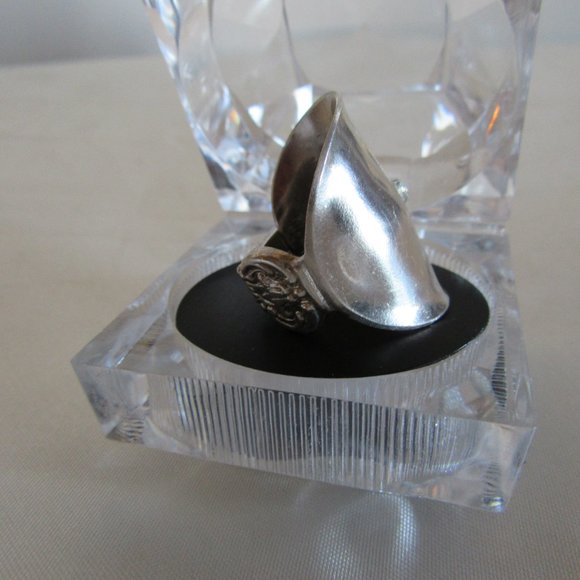 Spoon Ring size 6 Sterling silver - Hand Made- Beautiful * - Picture 4 of 10